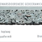 Keramische Terrassenplatte Geoceramica Symbol Circle Smoke 60x60x4 cm